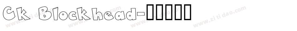 Ck Blockhead字体转换